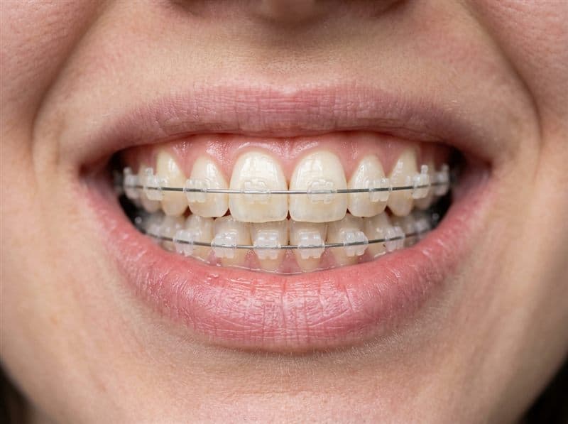 Brackets transparentes Damon Clear del color del diente